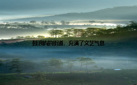 鼓浪屿的街道, 充满了文艺气息