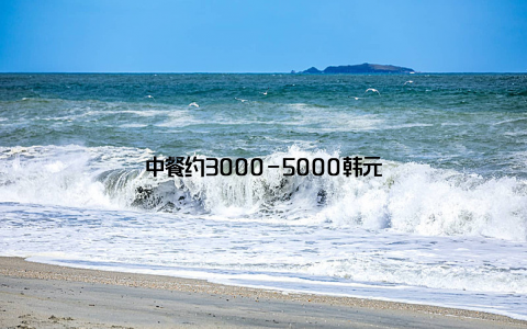 中餐约3000-5000韩元