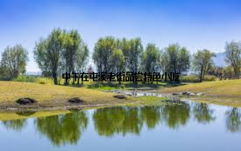 中午在屯溪老街品尝特色小吃