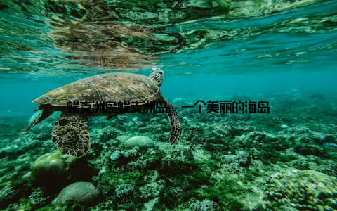 蜈支洲岛蜈支洲岛, 一个美丽的海岛