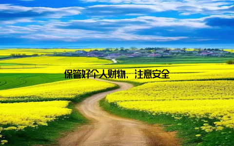 保管好个人财物, 注意安全