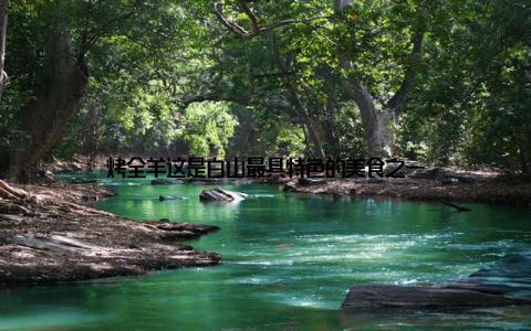 烤全羊这是白山最具特色的美食之一