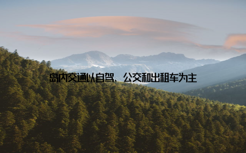 岛内交通以自驾、公交和出租车为主