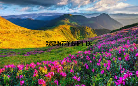 我要推荐的是雁门关