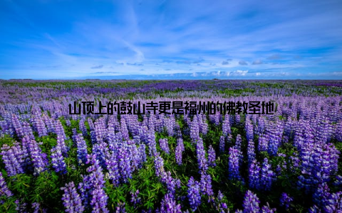 山顶上的鼓山寺更是福州的佛教圣地