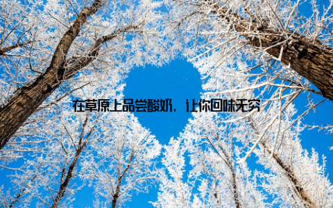 在草原上品尝酸奶, 让你回味无穷