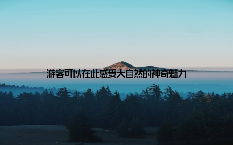 游客可以在此感受大自然的神奇魅力